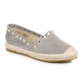 Seastar Alpargatas De Ante Con Tachuelas gris 4