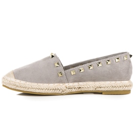 Seastar Alpargatas De Ante Con Tachuelas gris 5