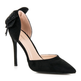 Seastar Tacones de ante con lazo negro 1