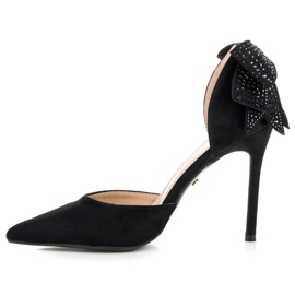 Seastar Tacones de ante con lazo negro 2