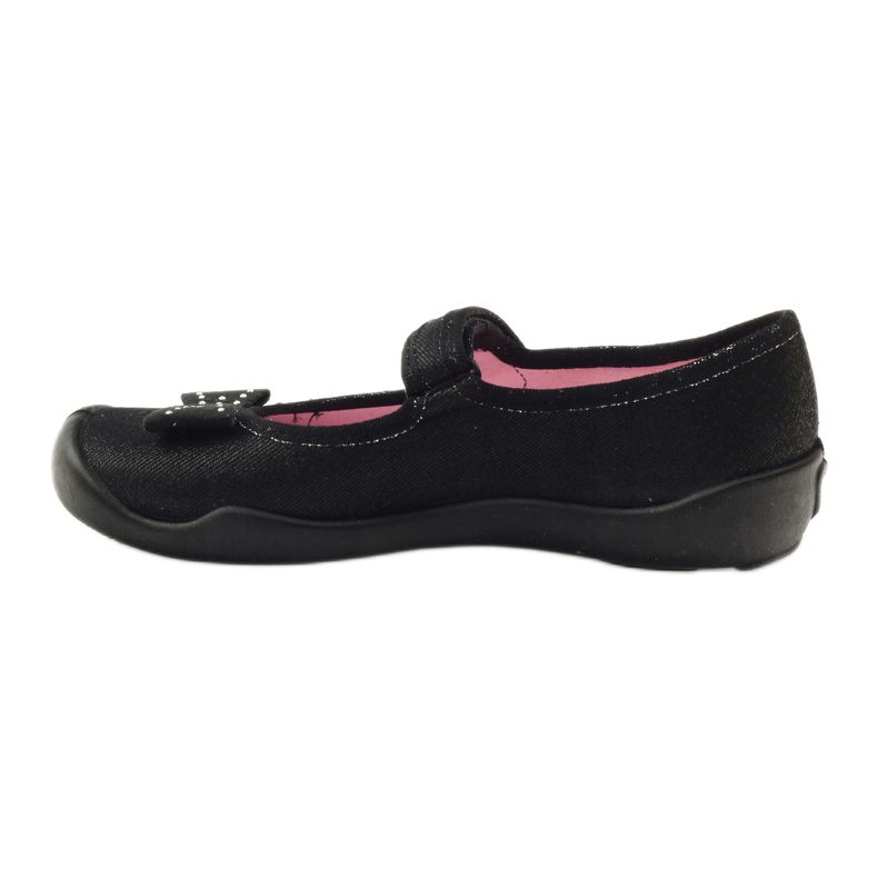 Calzado infantil befado, zapatillas bailarina 114Y240 negro gris 2 Calzado infantil befado, zapatillas bailarina 114Y240 negro gris 2