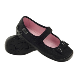 Calzado infantil befado, zapatillas bailarina 114Y240 negro gris 3 Calzado infantil befado, zapatillas bailarina 114Y240 negro gris 3