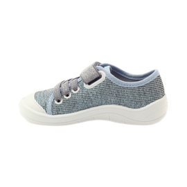 Befado zapatos para niños, zapatillas, zapatillas 251x097 gris azul blanco 2