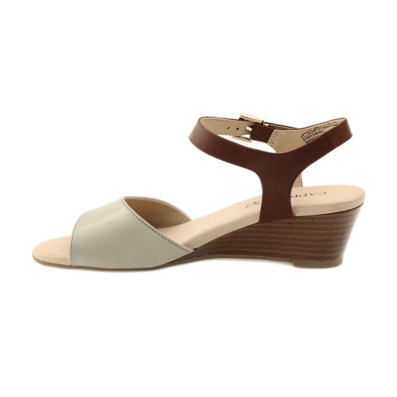 Caprice zapatos de mujer sandalias de piel 28213 marrón 2