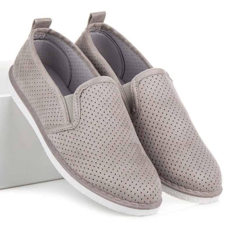 Bestelle Slipons calados gris 1
