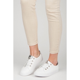 Zapatillas blancas KYLIE blanco gris 2