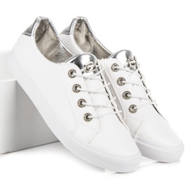 Zapatillas blancas KYLIE blanco gris 3