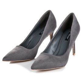 Vices Tacones de ante gris 4