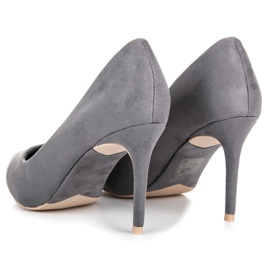 Vices Tacones de ante gris 5
