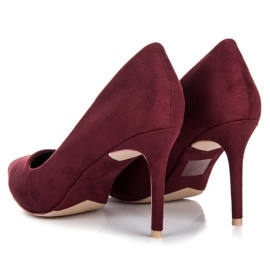 Vices Tacones de ante burdeos multicolor 4