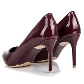 Vices Tacones lacados burdeos rojo 4
