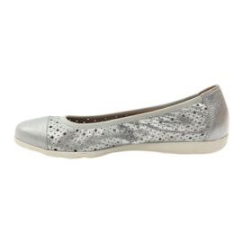 Bailarinas mujer Caprice 22151 piel gris 2