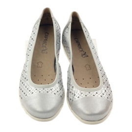 Bailarinas mujer Caprice 22151 piel gris 4