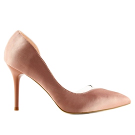 Tacones asimétricos rosa F352 2