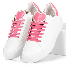 Vices Zapatillas blancas Sweet Heart blanco rosado 6