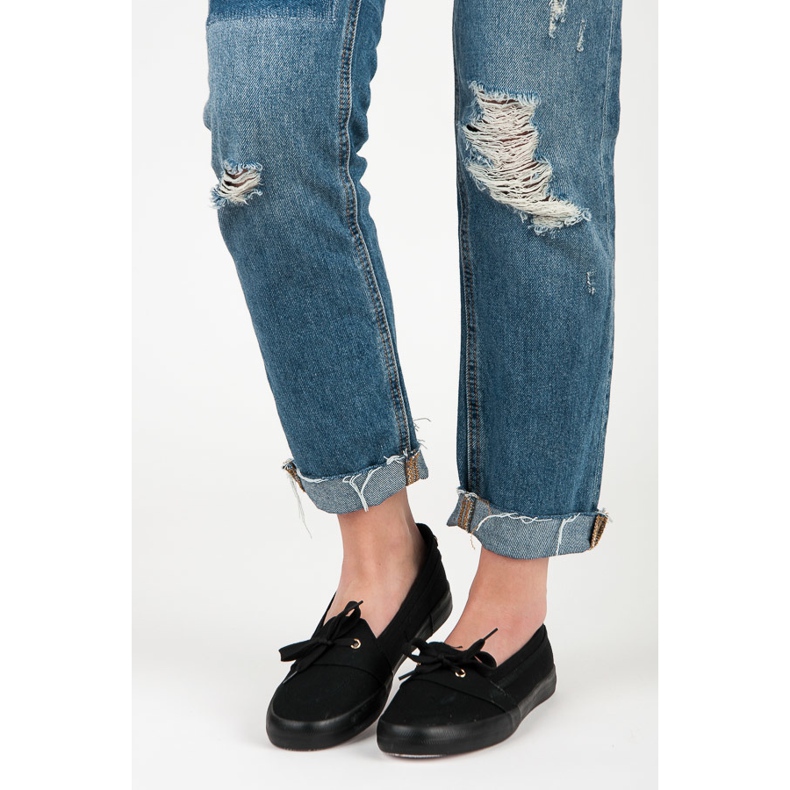 Seastar Zapatillas slip-on negras negro 1