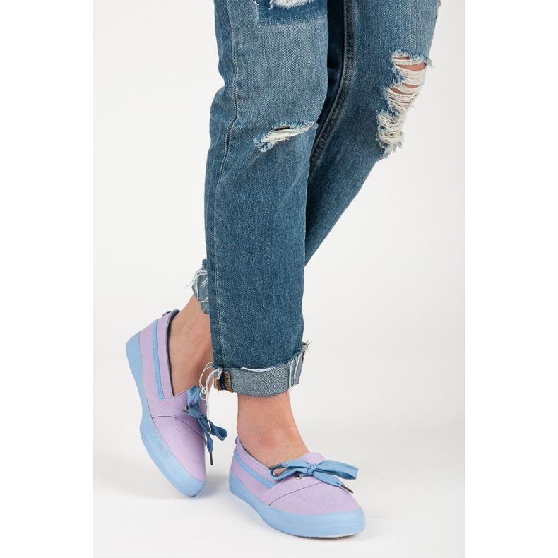Seastar Zapatillas slip-on moradas azul violeta 1