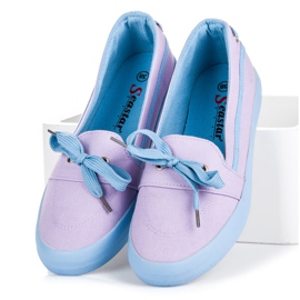 Seastar Zapatillas slip-on moradas azul violeta 5
