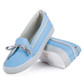 Seastar Zapatillas slip-on azules gris 4