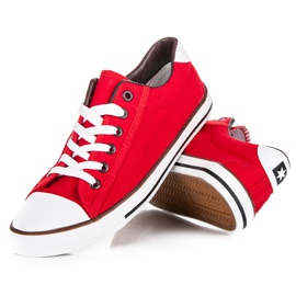 Seastar zapatillas old school atadas rojo 1
