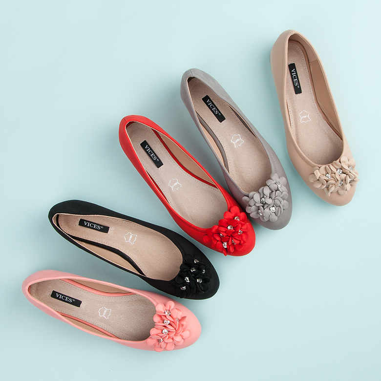 Vices Bailarinas de mujer con flores negro 2