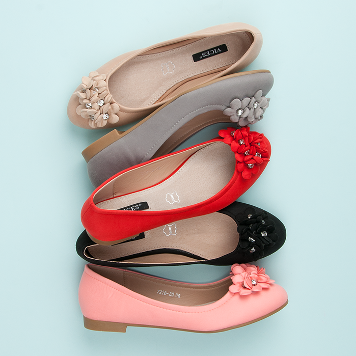 Vices Bailarinas de mujer con flores negro 1 Vices Bailarinas de mujer con flores negro 1