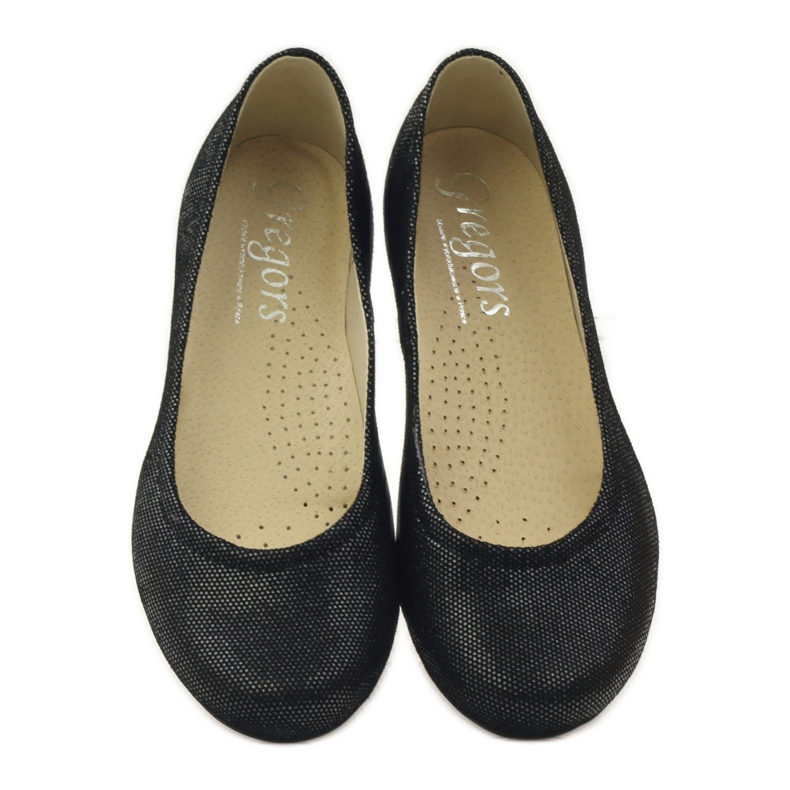 Bailarinas de mujer Gregors 686 negras negro gris 4