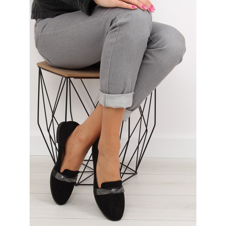 Negro Mocasines negros de mujer H8-110 Black 2 Negro Mocasines negros de mujer H8-110 Black 2