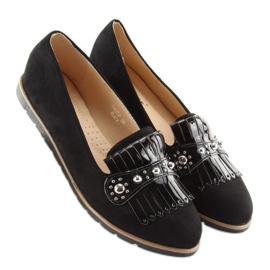 Negro Mocasines negros de mujer DM30P Black 5