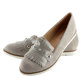 Gris Mocasines grises de mujer DM30P Gris 6