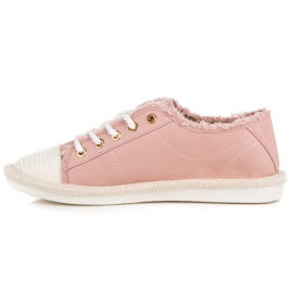 Seastar Zapatillas con cordones, alpargatas rosado 5