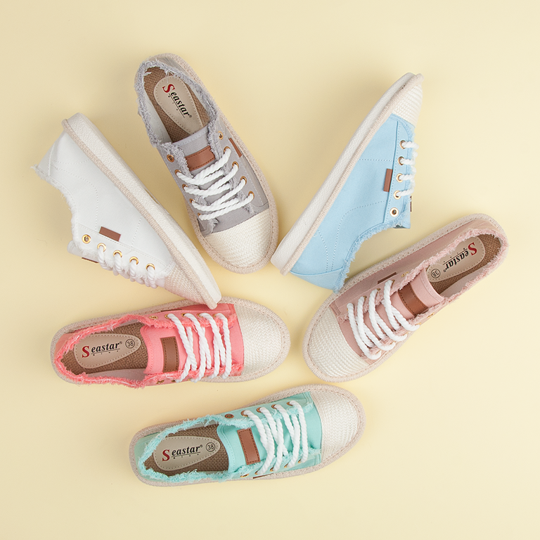 Seastar Zapatillas con cordones, alpargatas blanco 1 Seastar Zapatillas con cordones, alpargatas blanco 1