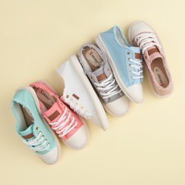 Seastar Zapatillas con cordones, alpargatas rosa 1