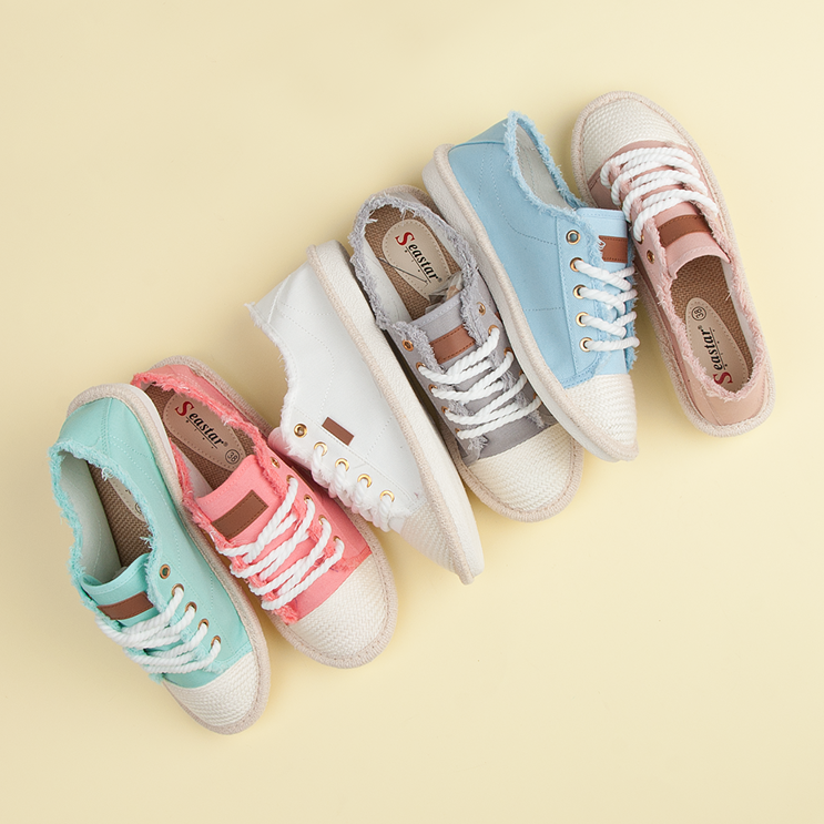 Seastar Zapatillas con cordones, alpargatas rosa 1