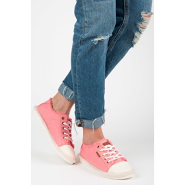 Seastar Zapatillas con cordones, alpargatas rosado 3