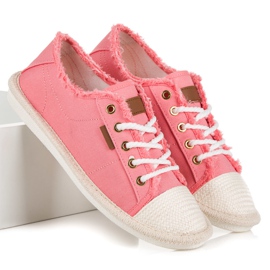 Seastar Zapatillas con cordones, alpargatas rosado 7