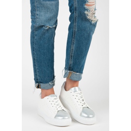 Zapatillas deportivas con estampado de serpiente blanco gris 1 Zapatillas deportivas con estampado de serpiente blanco gris 1