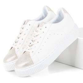 Zapatillas deportivas con estampado de serpiente blanco 2 Zapatillas deportivas con estampado de serpiente blanco 2