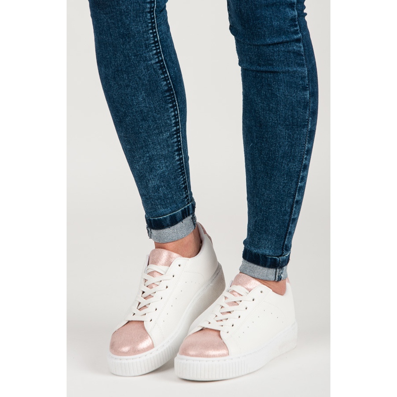 Zapatillas deportivas con estampado de serpiente blanco 2 Zapatillas deportivas con estampado de serpiente blanco 2