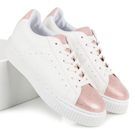 Zapatillas deportivas con estampado de serpiente blanco 4