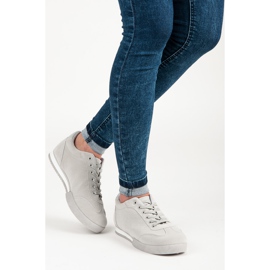 Vices Zapatos deportivos de gamuza gris 2