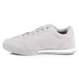 Vices Zapatos deportivos de gamuza gris 4