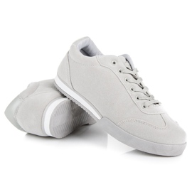 Vices Zapatos deportivos de gamuza gris 6