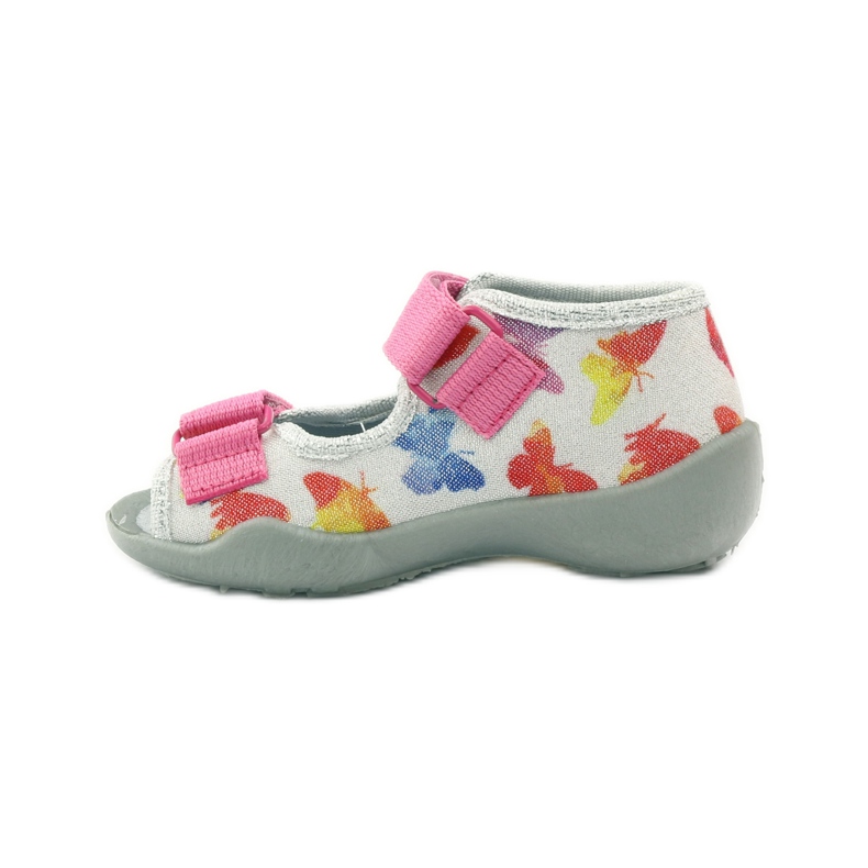 Befado zapatos de niños zapatillas sandalias 242p075 rosado gris 2