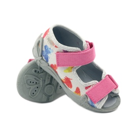 Befado zapatos de niños zapatillas sandalias 242p075 rosa gris 3