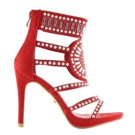 Sandalias gladiadoras rojas GH-2776 rojo 7