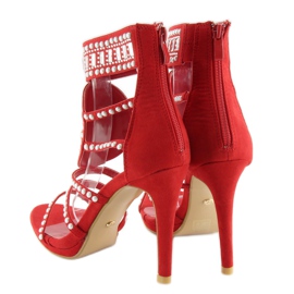 Sandalias gladiadoras rojas GH-2776 rojo 5