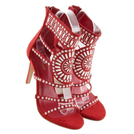 Sandalias gladiadoras rojas GH-2776 rojo 6