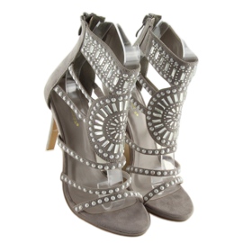 Sandalias gladiadoras grises GH-2776 gris 6