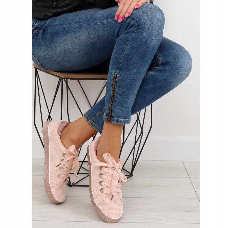 Deportivas rosas de mujer AK03P Rosa 2